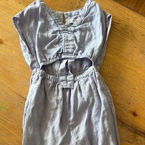 Kids Light Blue Sleeveless Jumpsuit